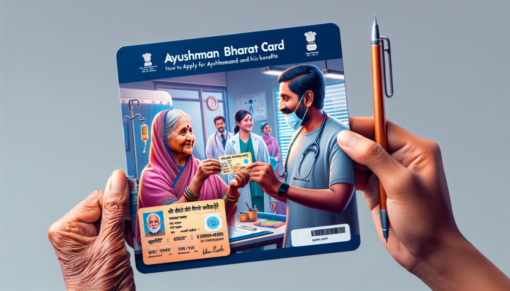 Cartão Ayushman Bharat símbolo de cobertura de saúde gratuita na Índia