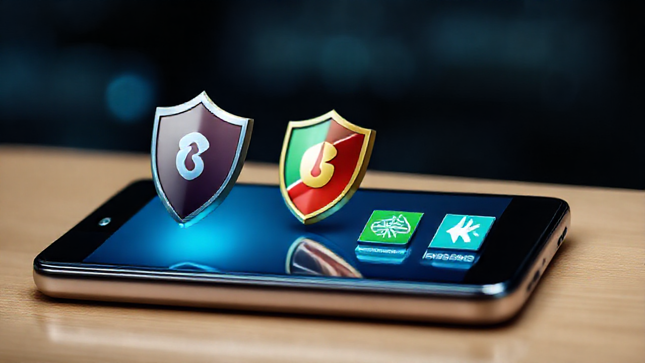 Aplicativos antivírus removendo vírus de um celular