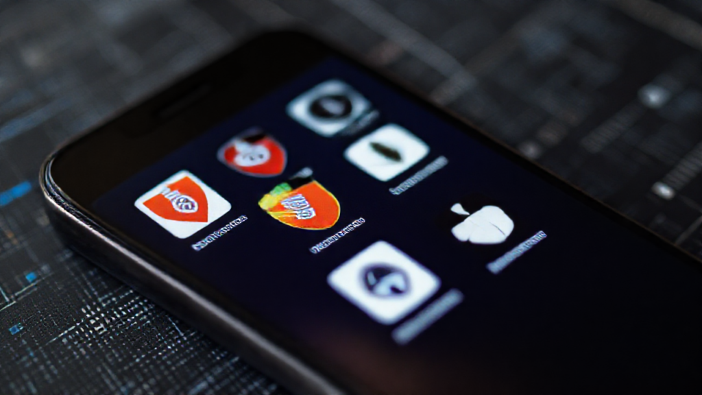 Celular com tela de antivírus e proteção online