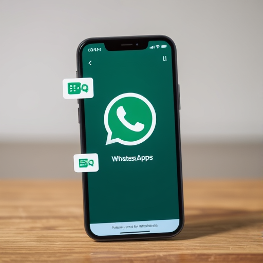 Ilustração de um smartphone mostrando o ícone do WhatsApp com diversos aplicativos flutuando ao redor