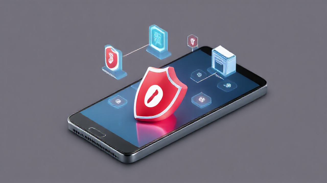 Imagem destacando segurança móvel com antivírus e VPN gratuitas