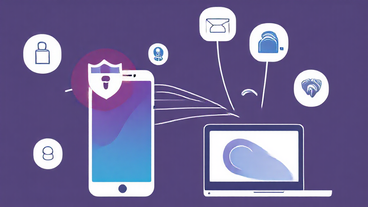 Imagem de um celular sendo otimizado com aplicativos de limpeza e antivírus.