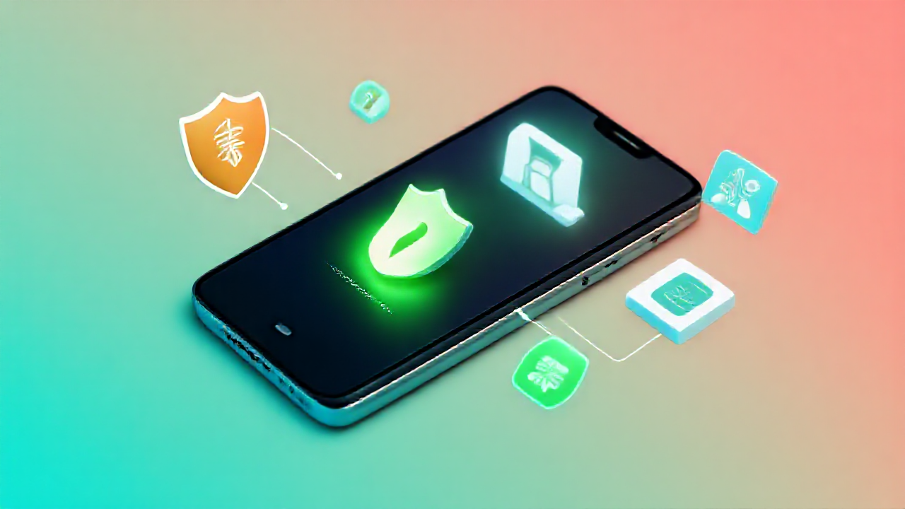 Imagem de um celular sendo otimizado para desempenho e segurança