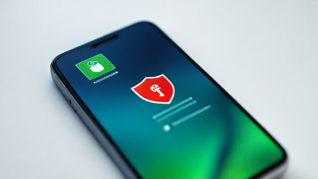 Imagem de um celular mostrando um aplicativo de remoção de vírus online