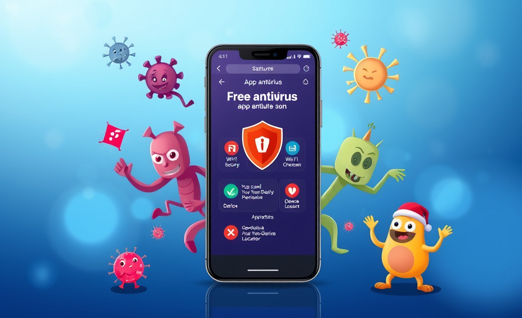 Imagem representando aplicativos de antivírus grátis para proteção digital.