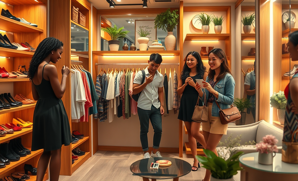 Imagem mostrando a área secreta da SHEIN com produtos exclusivos e tendências modernas.