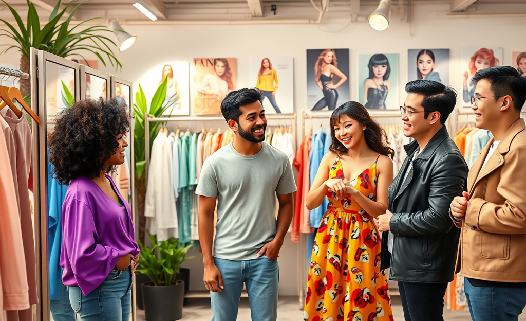 Usuários testando roupas SHEIN em um programa de avaliação