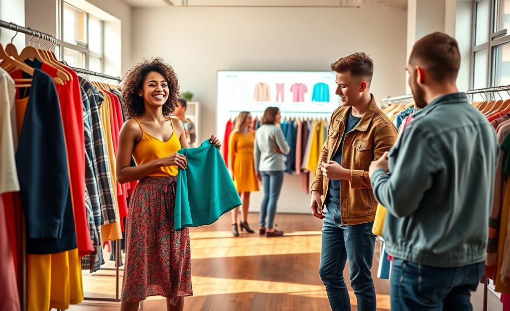 Imagem destacando como a SHEIN transforma pontos em roupas grátis através de seu programa.