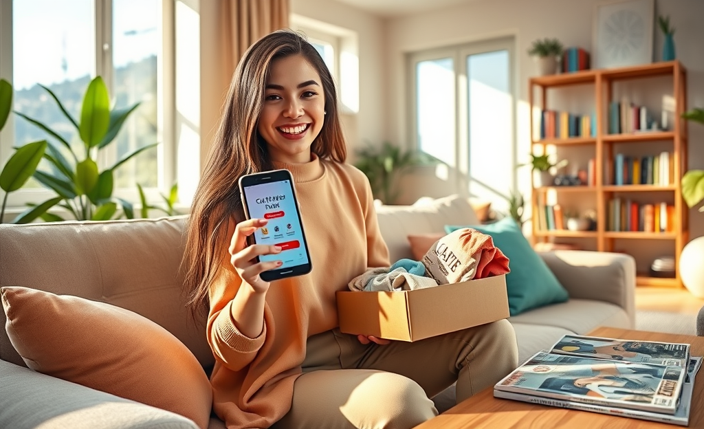 Usuários do app SHEIN testando novos produtos